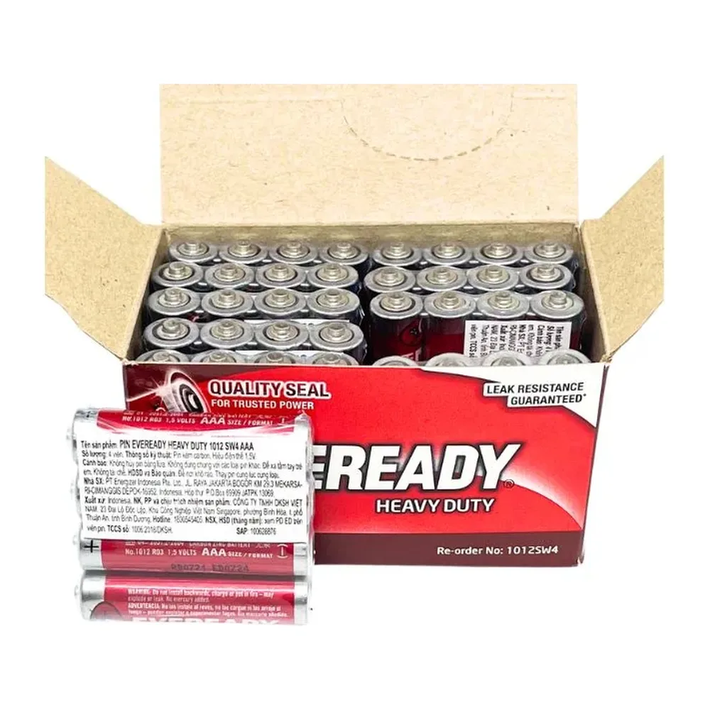Pin Eveready Heavy duty 1012 SW4 1,5V hộp 40 viên