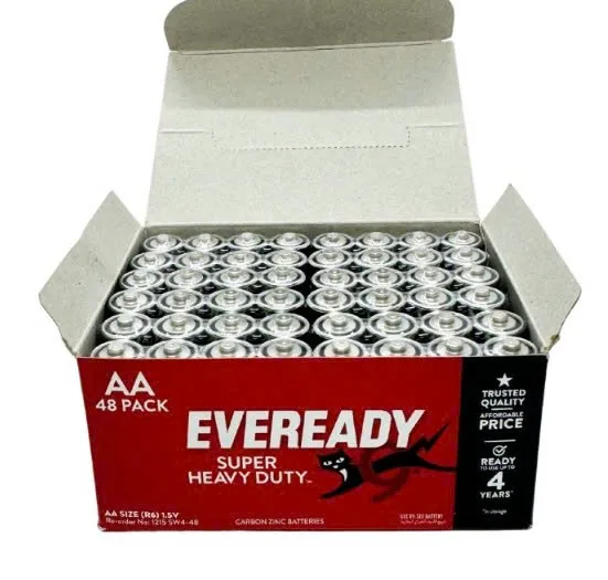 Pin Eveready Super Heavy Duty 1215 SW4 AA 1,5V hộp 48 viên