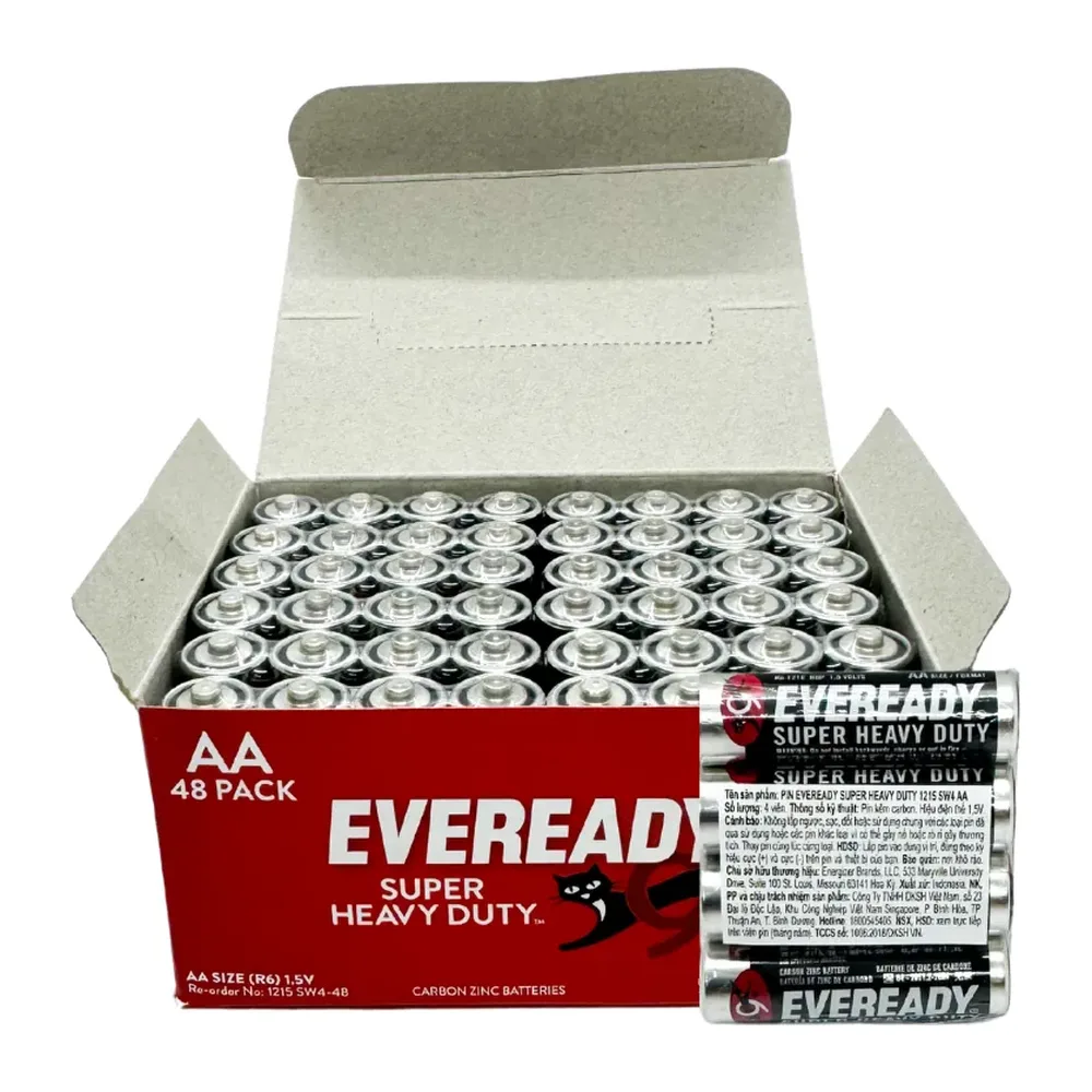 Pin Eveready Super Heavy Duty 1215 SW4 AA 1,5V hộp 48 viên
