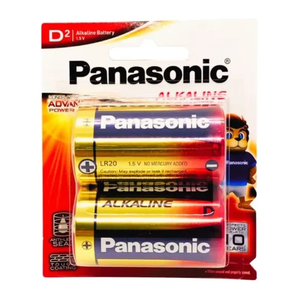 Pin LR20.D Panasonic Alkaline 1.5V, Pin PLC