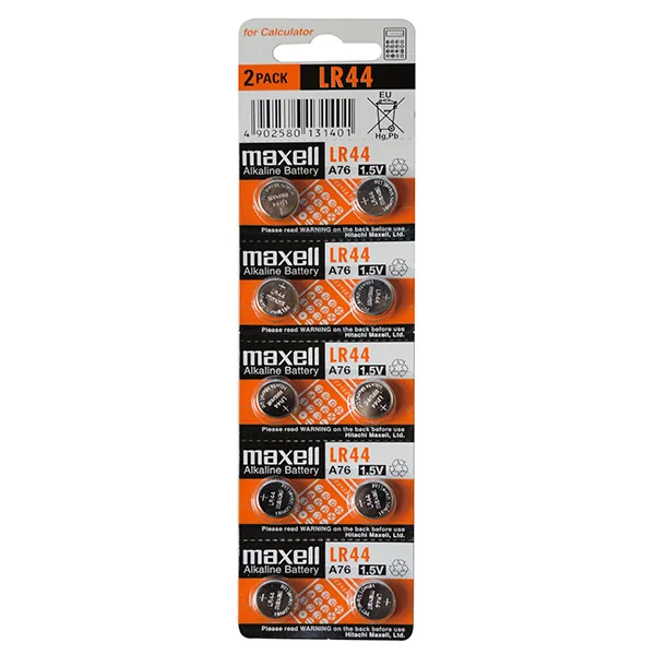 Pin LR44 A76 Maxell vỉ 10 viên