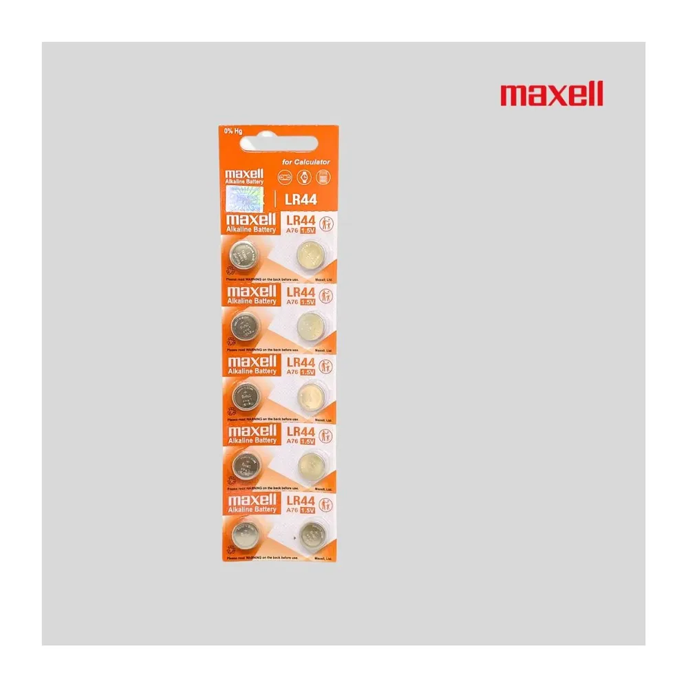 Pin LR44 A76 Maxell vỉ 10 viên