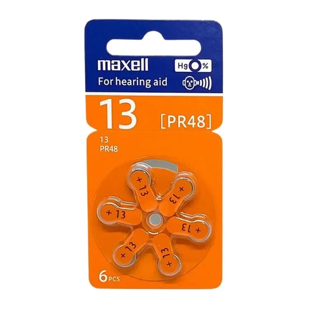 Pin Maxell 13 PR48 chính hãng vỉ 6 viên