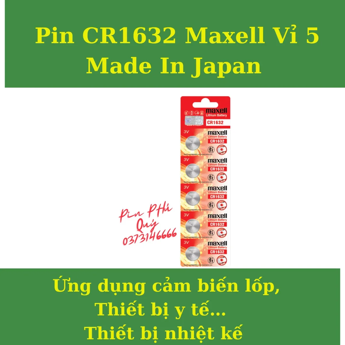 pin maxell cr1632