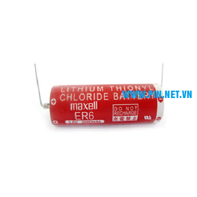 Pin Maxell ER6 Lithium 3.6v Size AA 2000mAh Made In Japan - Pin Phú Quý