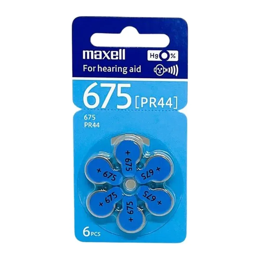 Pin Maxell PR44(675) chính hãng vỉ 6 viên