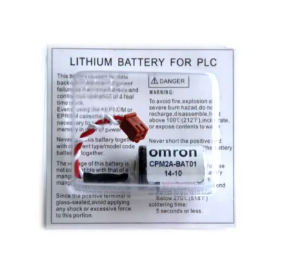 PIN OMRON CPM2A-BAT01 LITHIUM 3.6V SIZE 1/2AA CHÍNH HÃNG MADE IN JAPAN - Pin Phú Quý