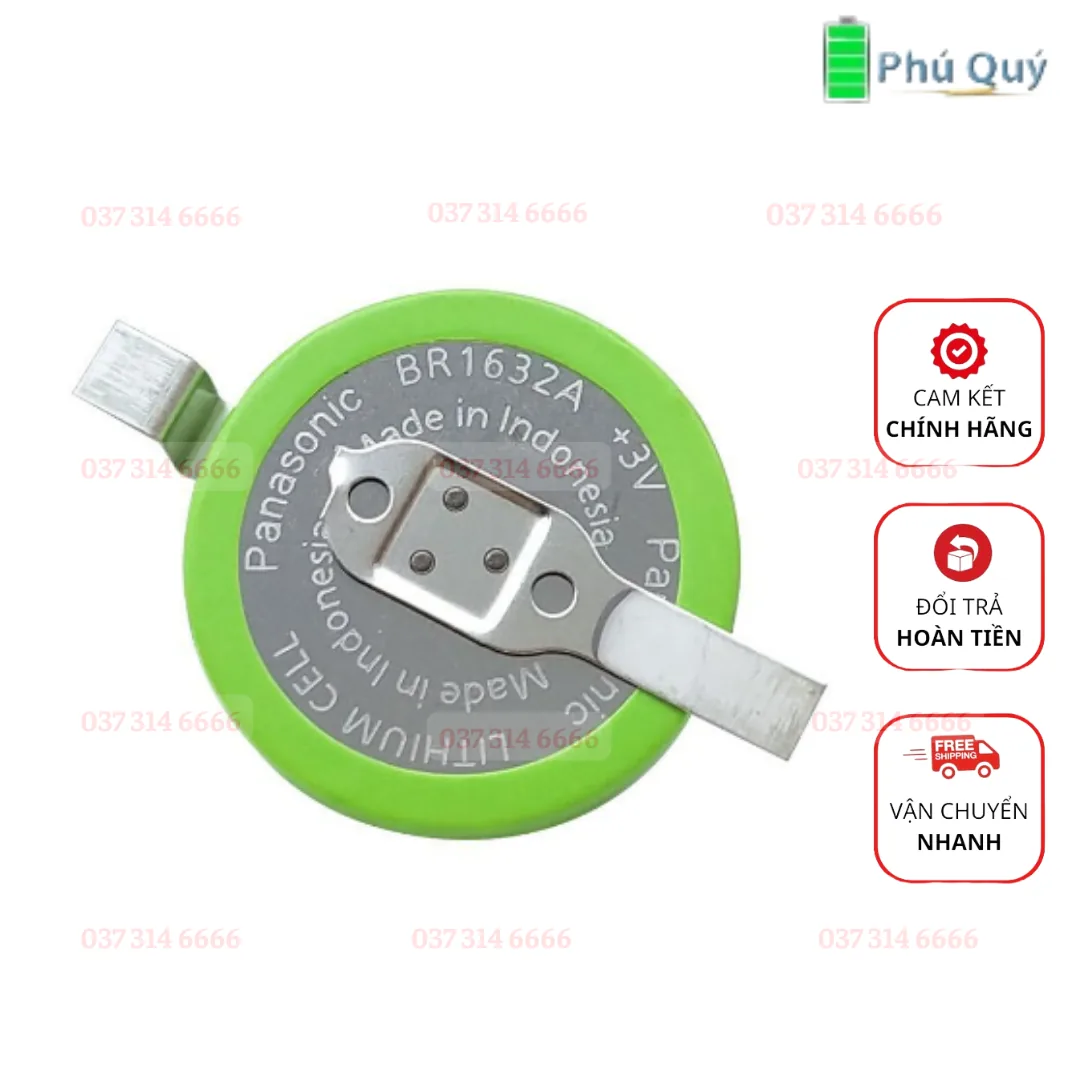 Pin Panasonic BR1632A 3v-chính hãng - Pin Phú Quý