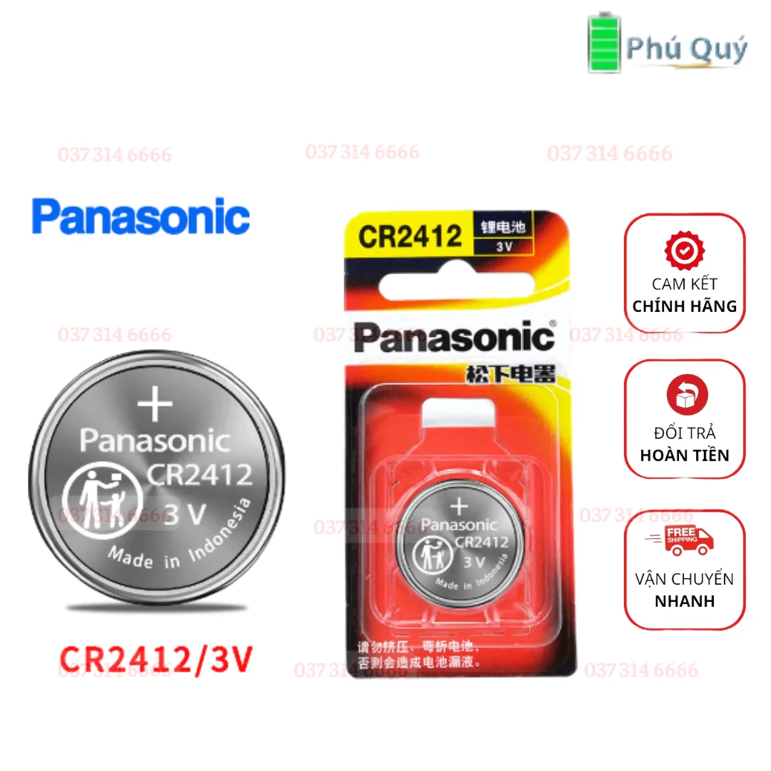 Pin Panasonic CR-2412CH - Pin Phú Quý
