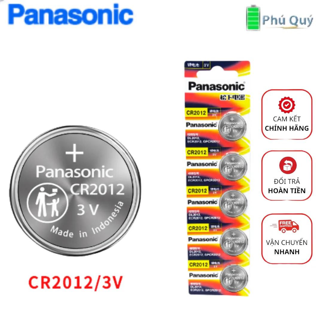 Pin Panasonic CR2012CH 3v - Pin Phú Quý