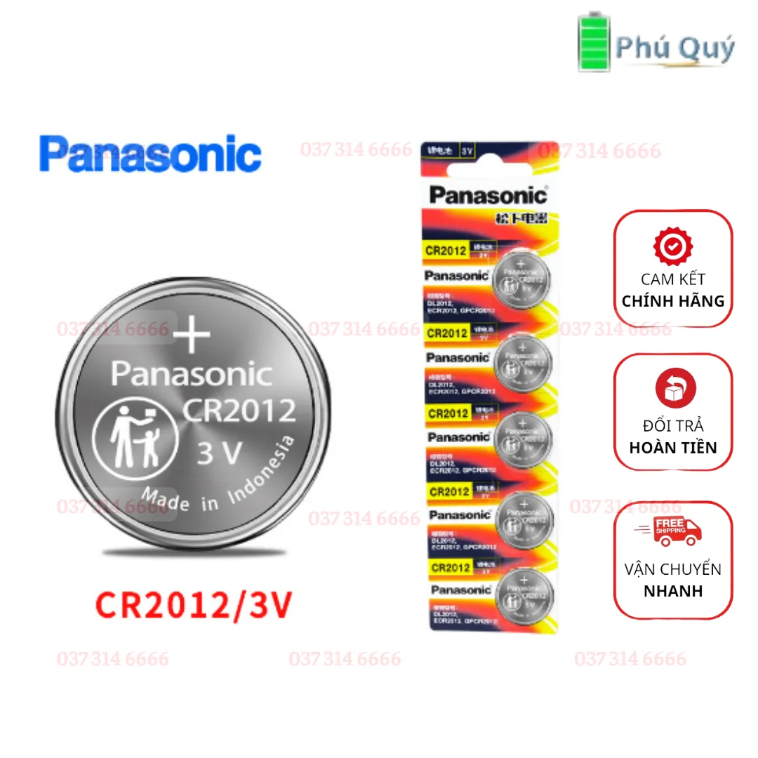 Pin Panasonic CR2012CH/5B - Pin Phú Quý