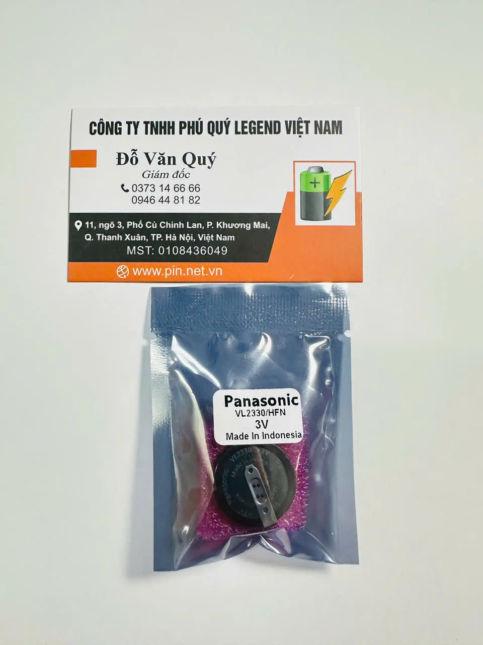 Pin panasonic vl2330 3v