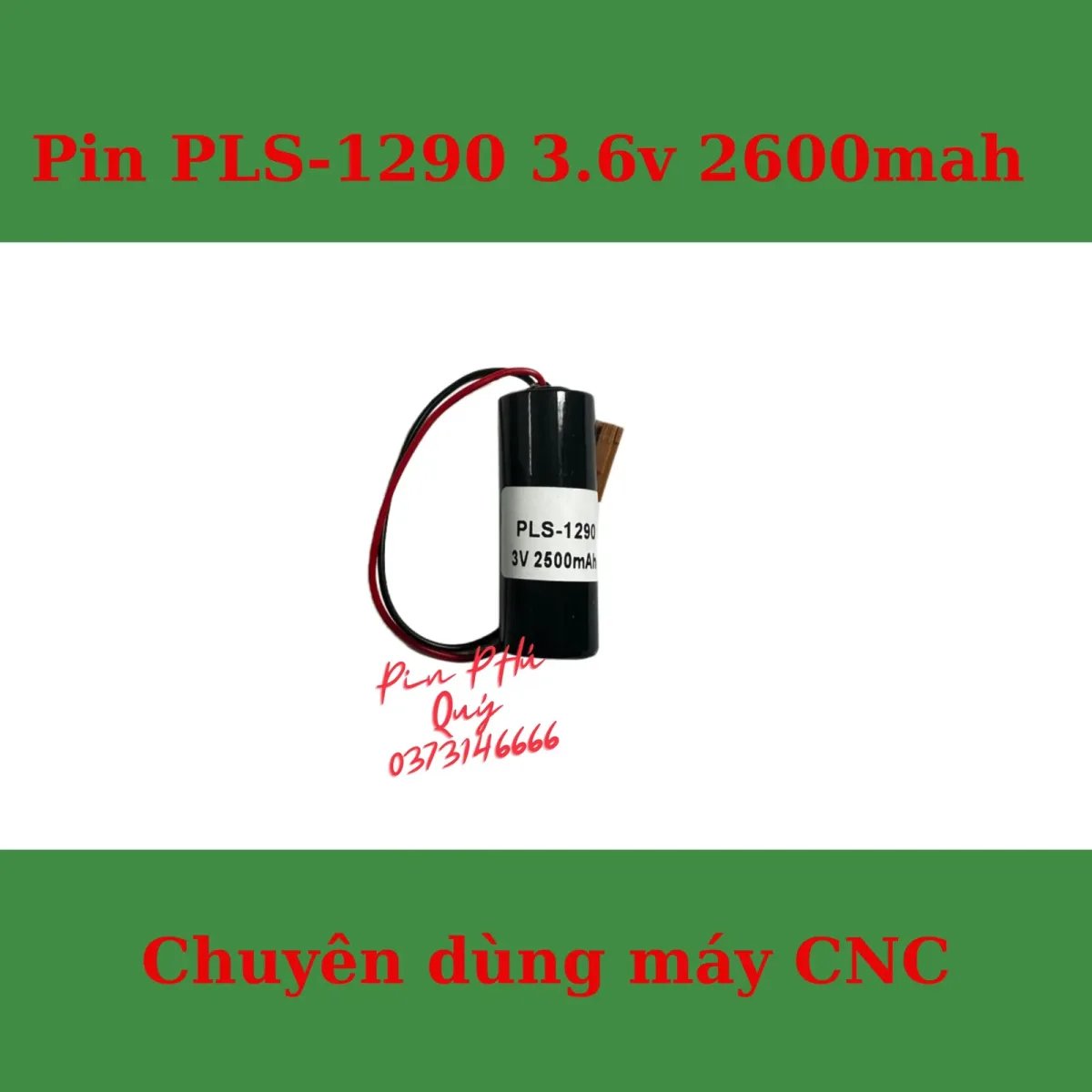 Pin PLS-1290 3.6V 2600mah - Pin Phú Quý