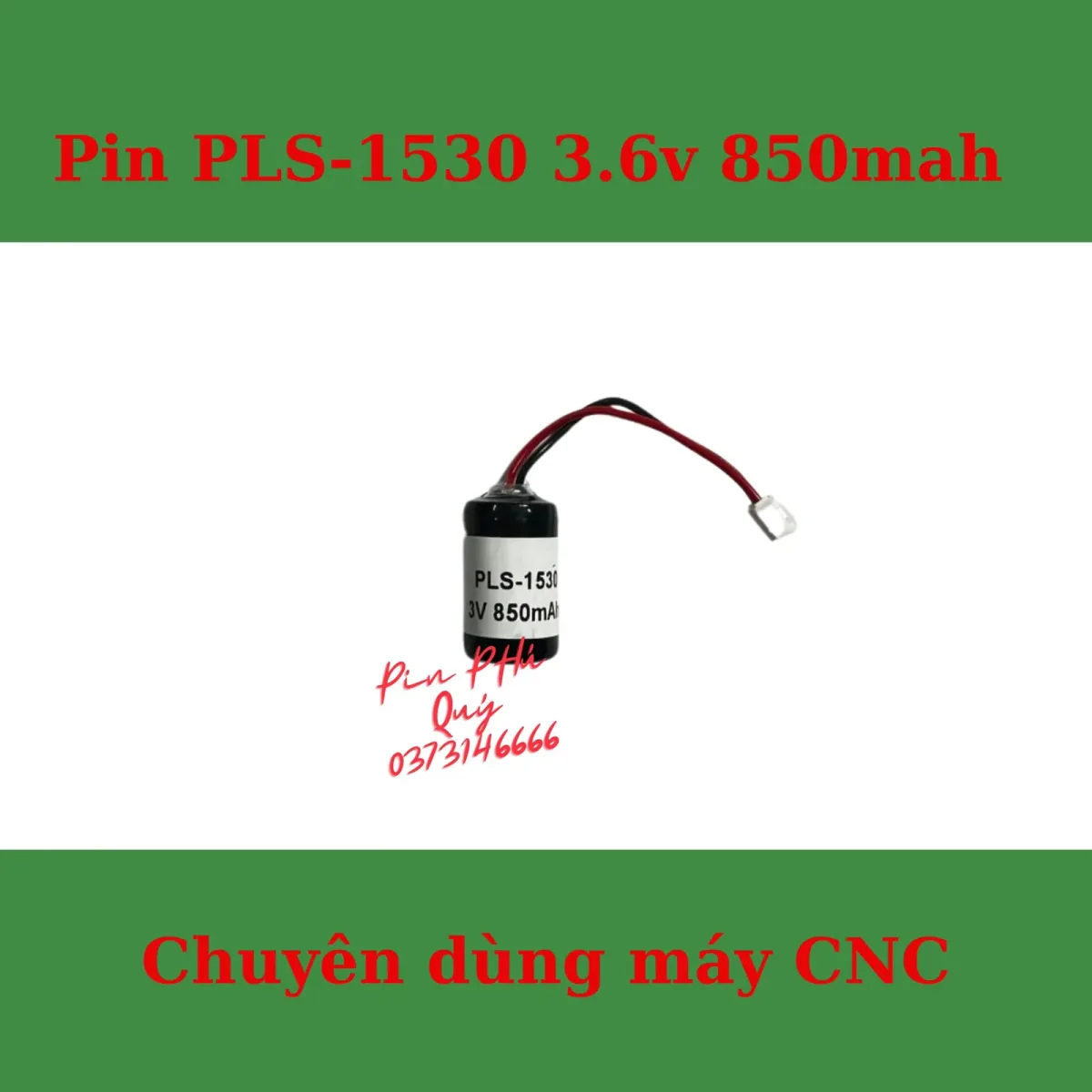Pin PLS-1530 3.6V 850mah - Pin Phú Quý