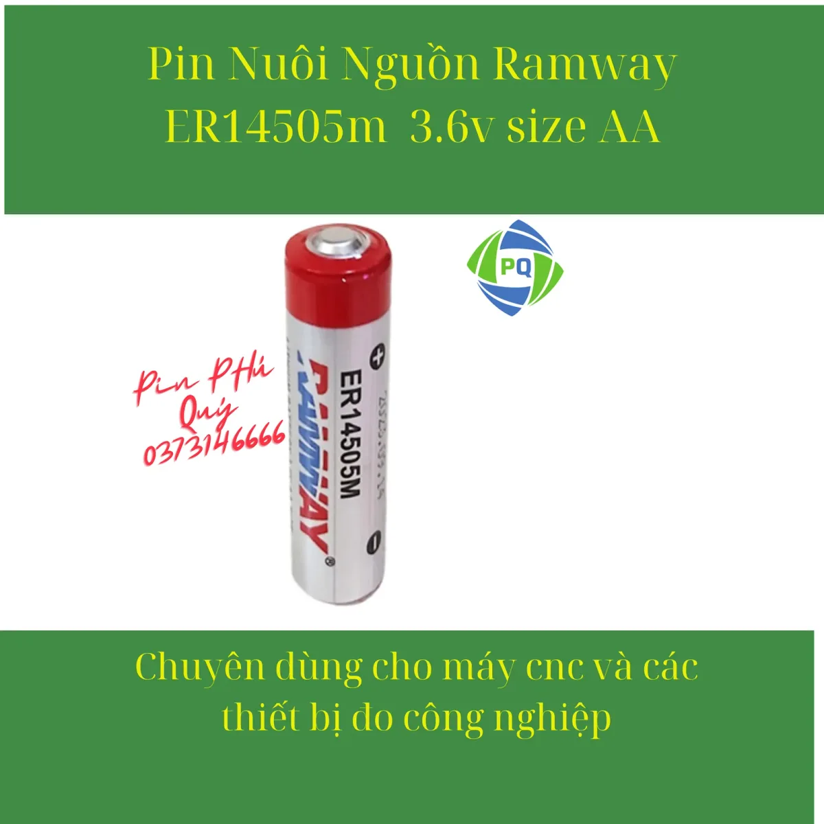 Pin Ramway ER14505 AA 3.6V chính hãng, giá rẻ - Pin Phú Quý