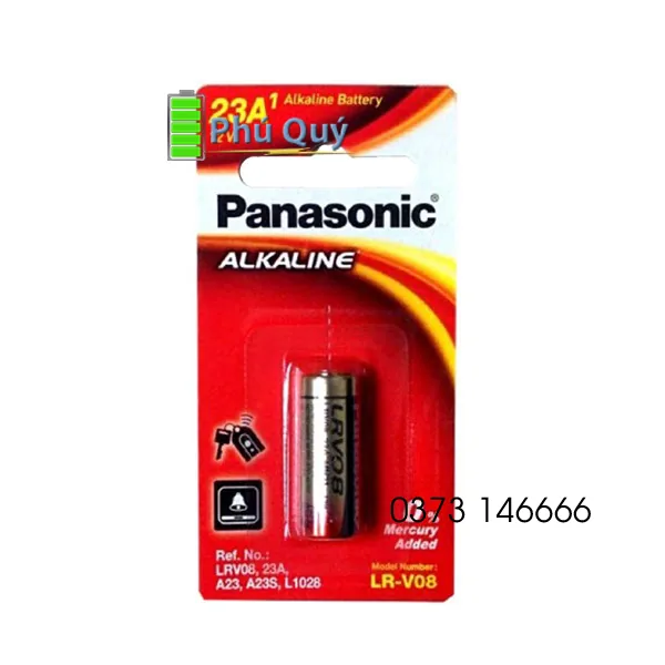 Pin Remote cửa 12v; Pin điều khiển cửa 12v Panasonic LR-V08 A23 Alkaline 12v | CÒN HÀNG - Pin Phú Quý