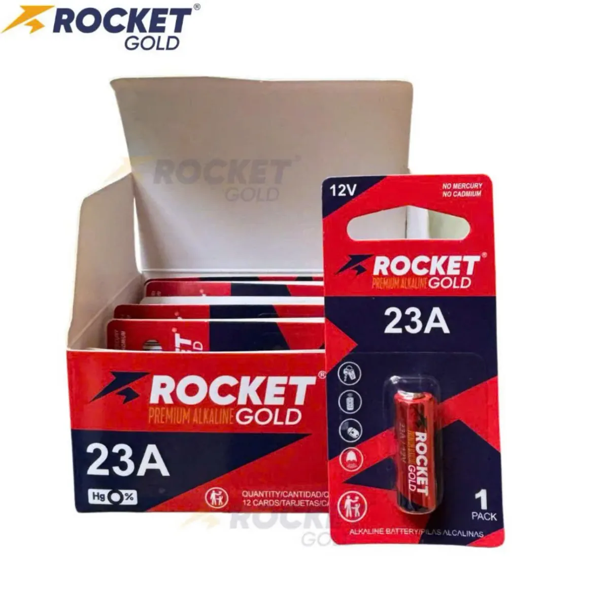 Pin Roket A23 12Vont vỉ 1 viên chính hãng