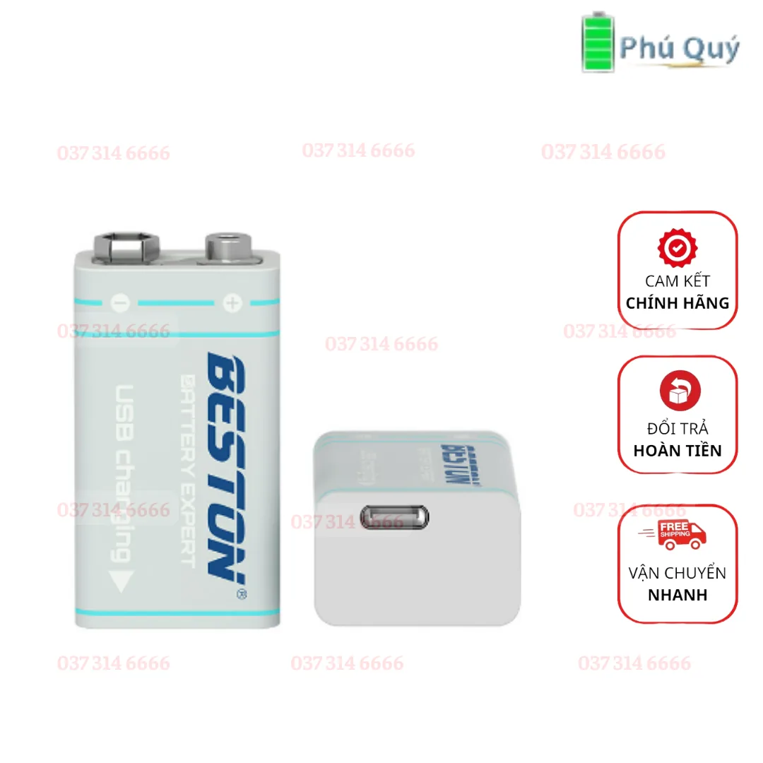 Pin sạc 9V Beston 1000mAh - Pin Phú Quý