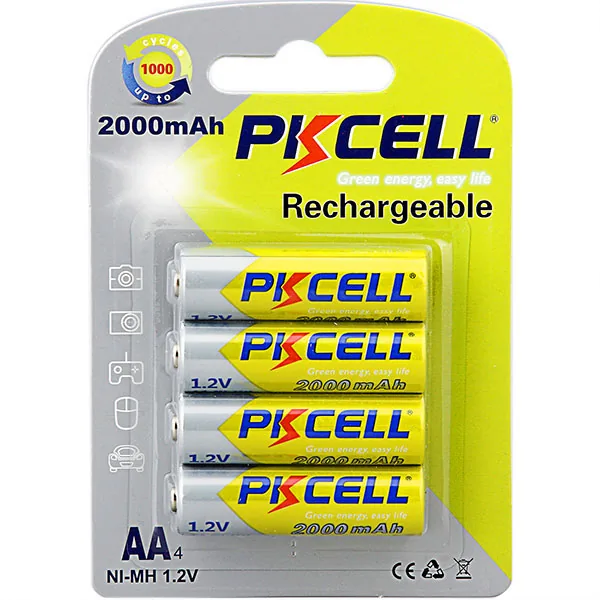 Pin Sạc AA Pkcell 1.2V 2000mAh - Pin Phú Quý