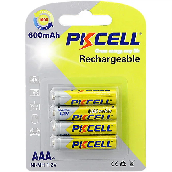 Pin sạc AA Pkcell 1.2V 600 mAh - Pin Phú Quý