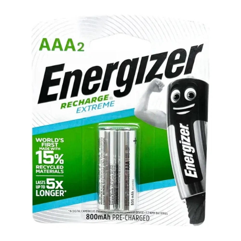 Pin sạc AAA Energizer 800 mAh vỉ 2 viên