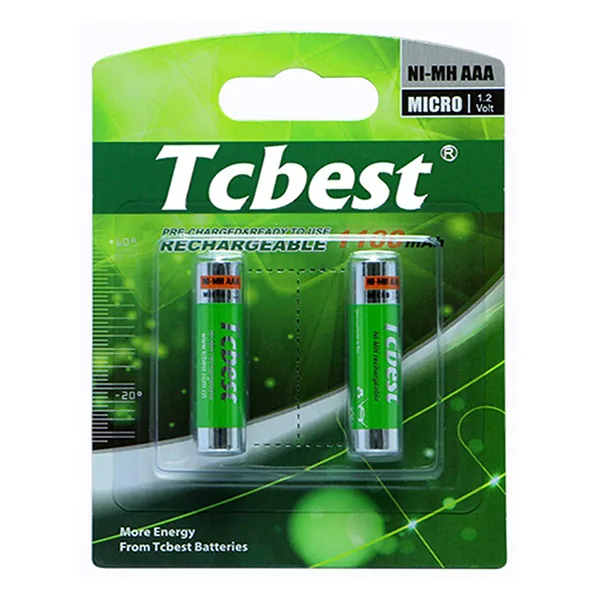 Pin sạc AAA Tcbest 1000 mAh vỉ 2 viên