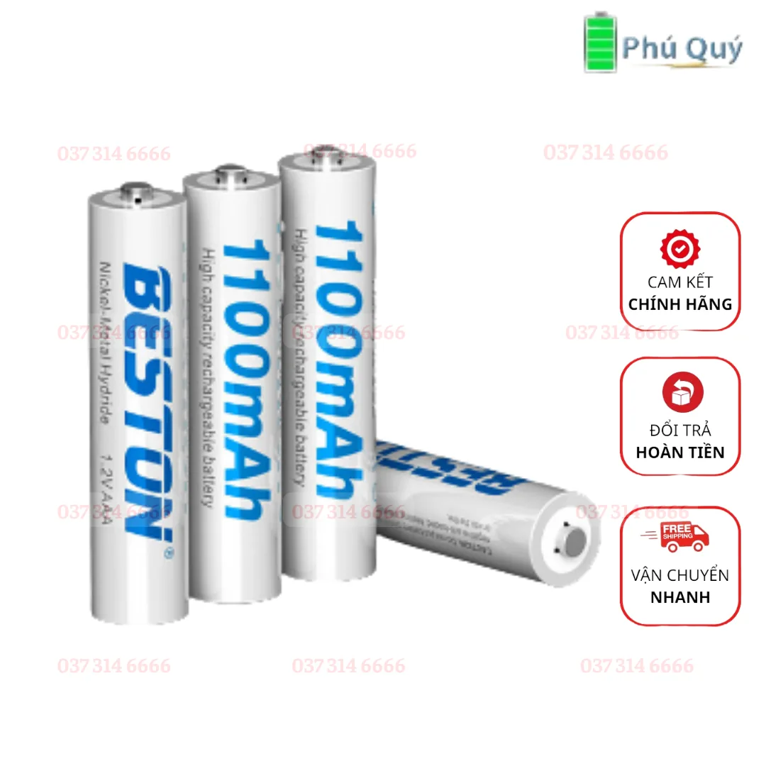 Pin sạc beston AAA pin 1100mah1.2V Niken-Hydro - Pin Phú Quý