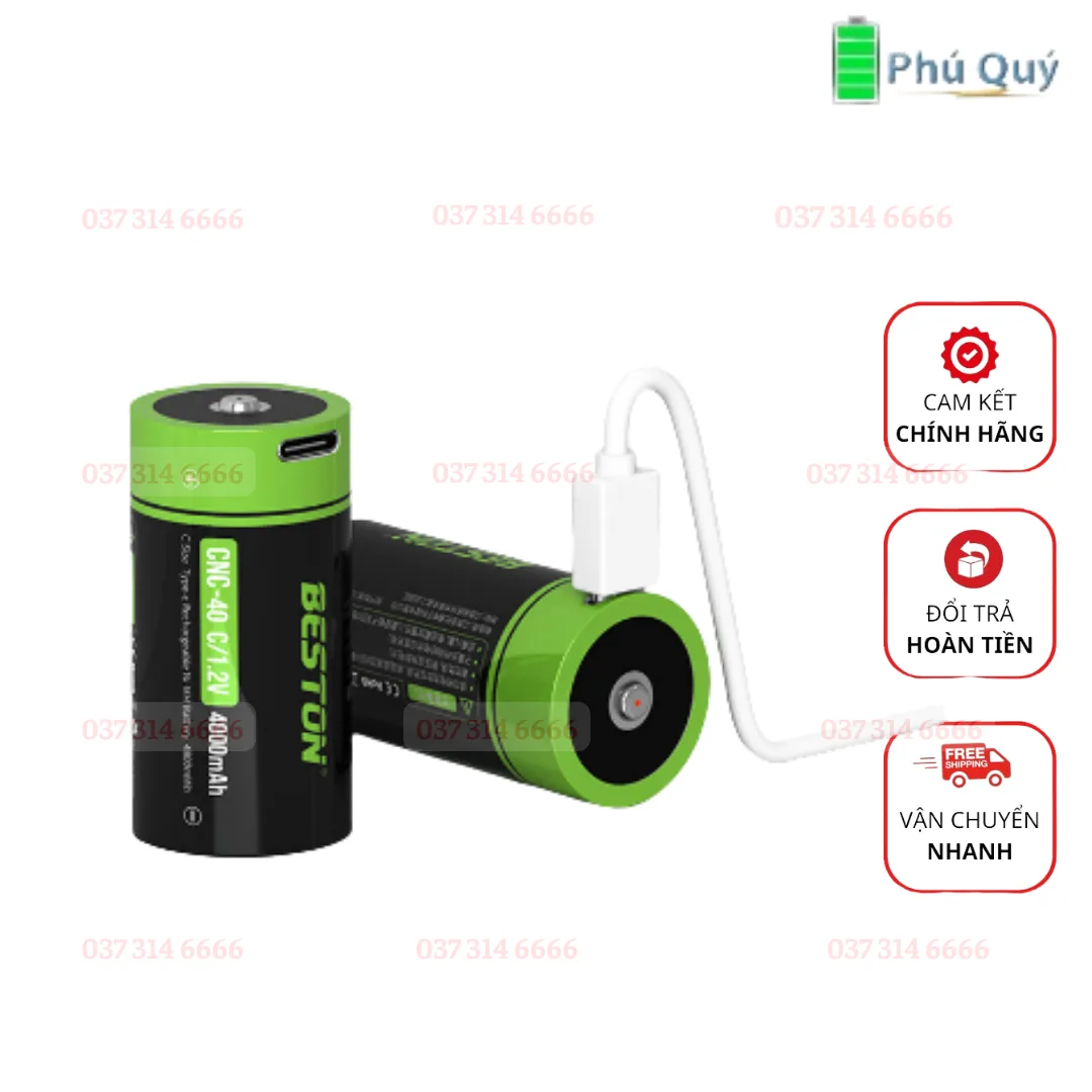 Pin sạc C beston 4000mAh - Pin Phú Quý