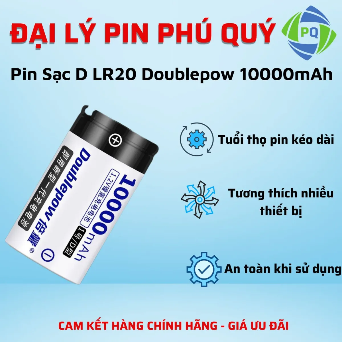pin sạc D Doublepow 10000mah