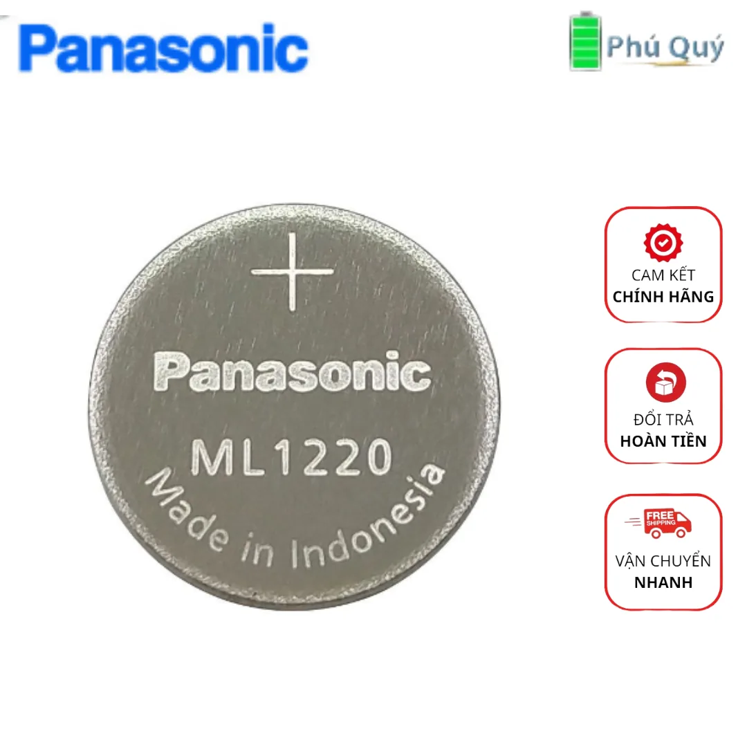 Pin sạc Panasonic ML1220 chính hãng 1 viên - Pin Phú Quý