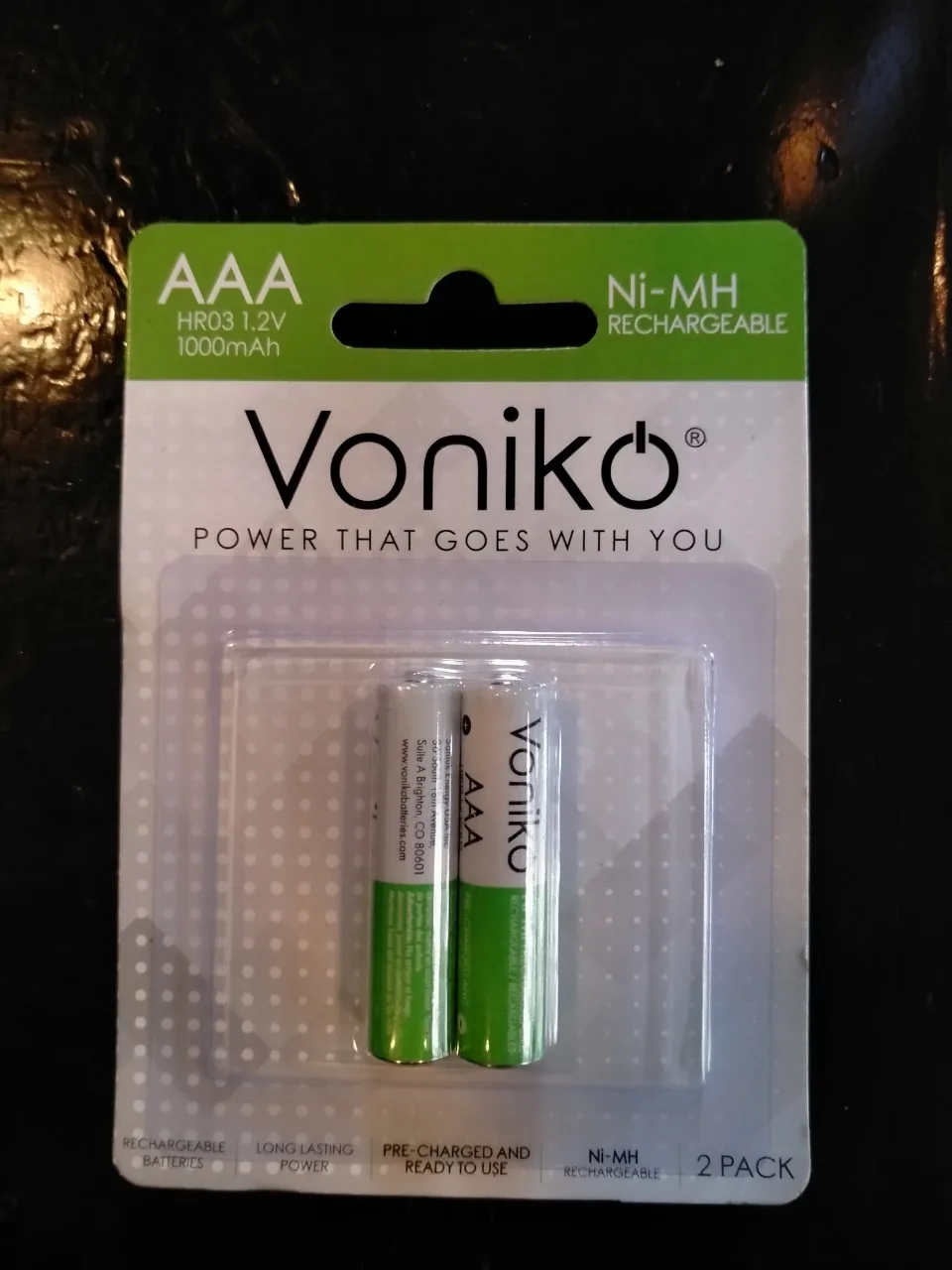 PIN SẠC VONIKO USA AAA HR03 1,2V 1000MAH VỈ 2 VIÊN