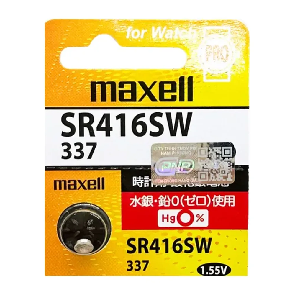 Pin SR416SW-337 Maxell vỉ 1 viên