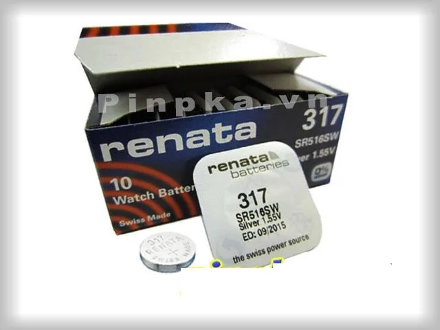 Pin SR516SW- 317 Renata vỉ 1 viên - Pin Phú Quý