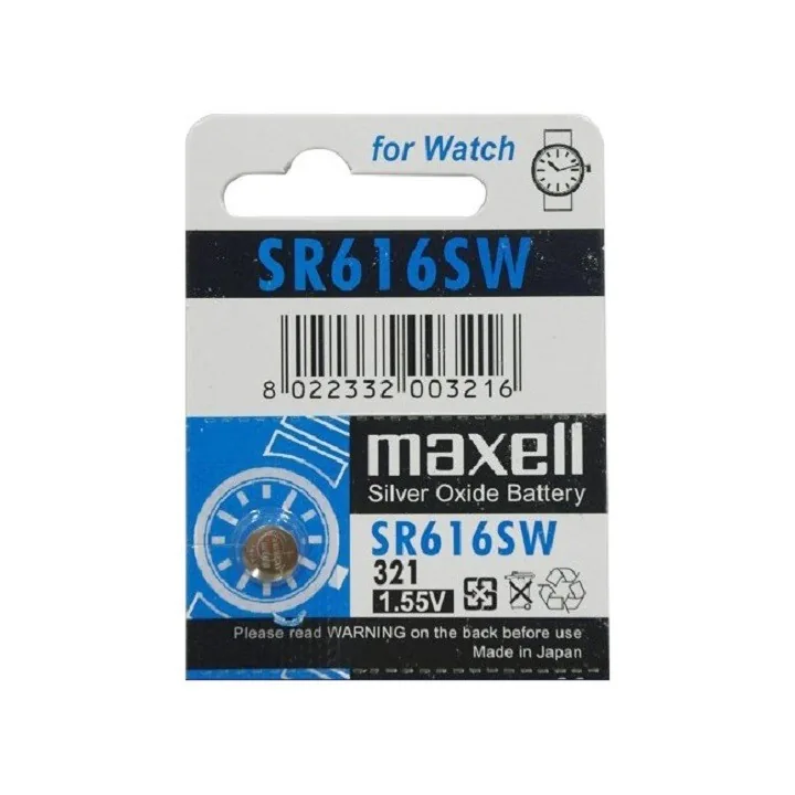 Pin SR616SW-321 Maxell vỉ 1 viên - Pin Phú Quý