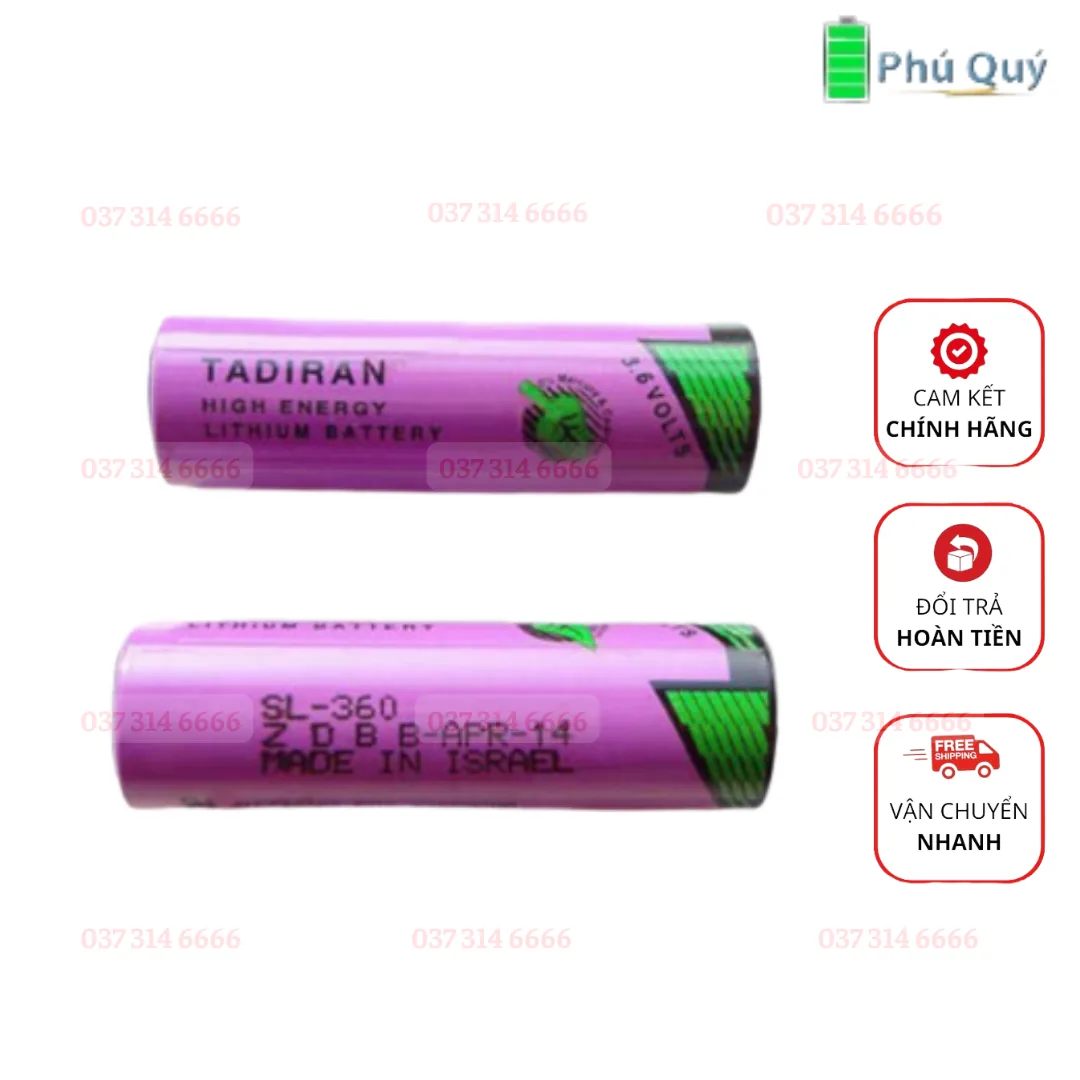 PIN TADIRAN SL-360 LITHIUM 3.6V AA 2400MAH MADE IN ISRAEL - Pin Phú Quý