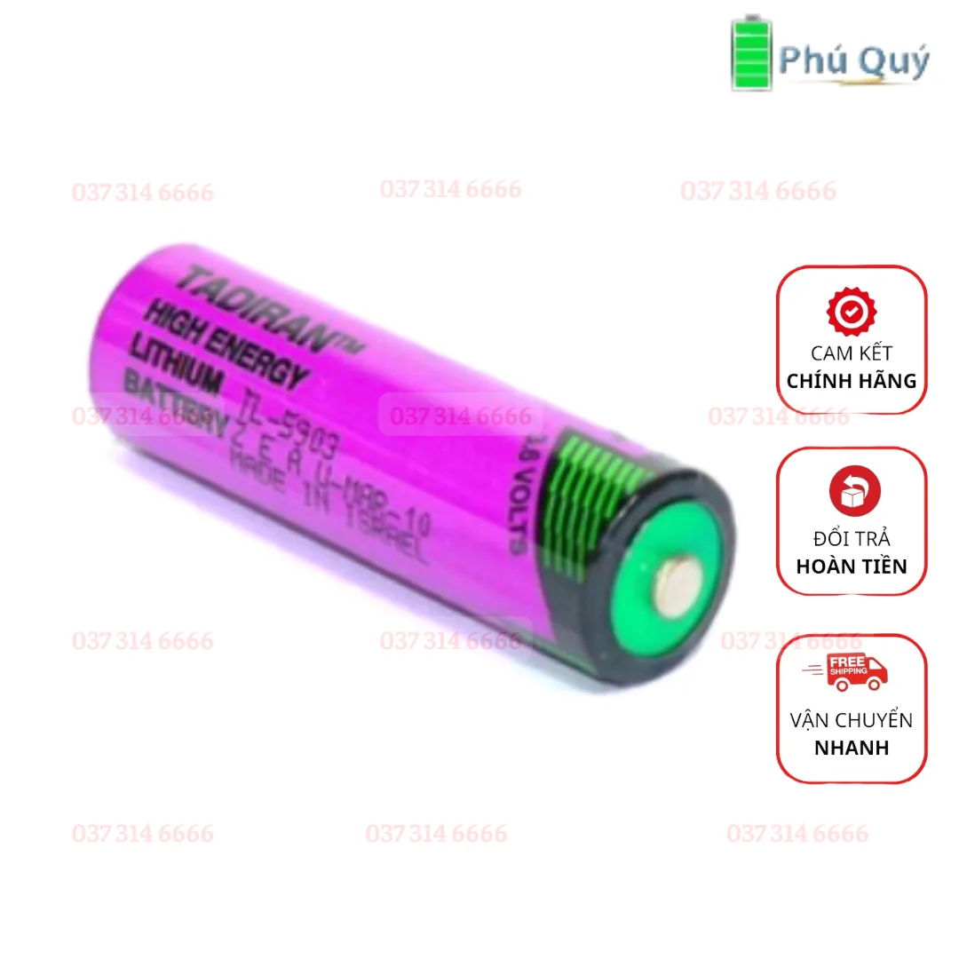 PIN TADIRAN TL-5903 LITHIUM 3.6V AA 2400MAH MADE IN ISRAEL - Pin Phú Quý