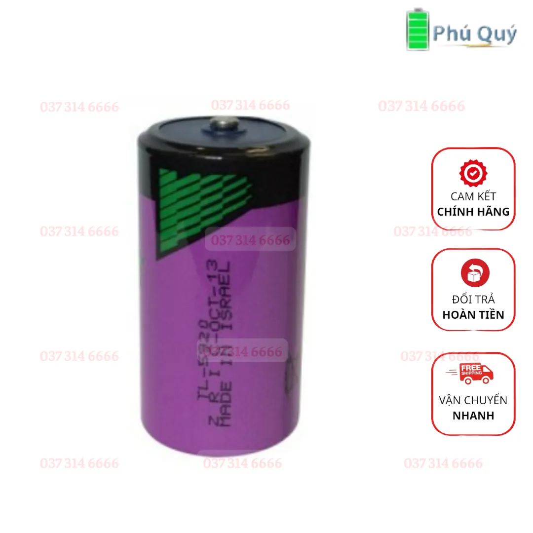 PIN TADIRAN TL-5920 LITHIUM 3.6V SIZE C 9500MAH MADE IN ISRAEL - Pin Phú Quý