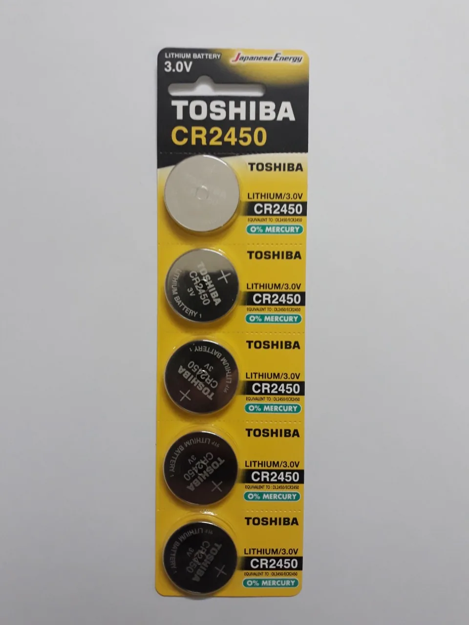 pin toshiba cr2450 3v