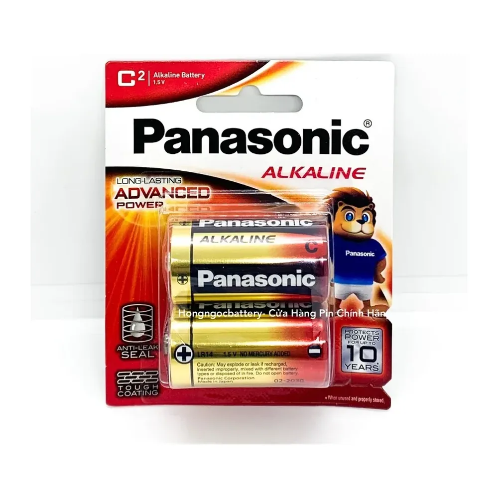 Pin trung Panasonic C vỉ 2 viên