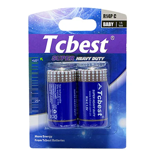 Pin trung Tcbest C Carbon vỉ 2 viên