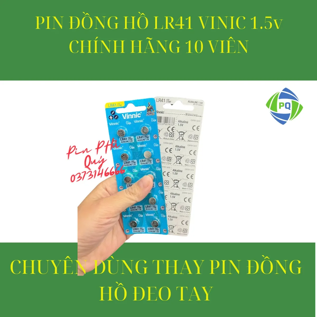 Pin Vinnic Cr1632 chính hãng, vỉ 5 viên giá rẻ - Pin Phú Quý