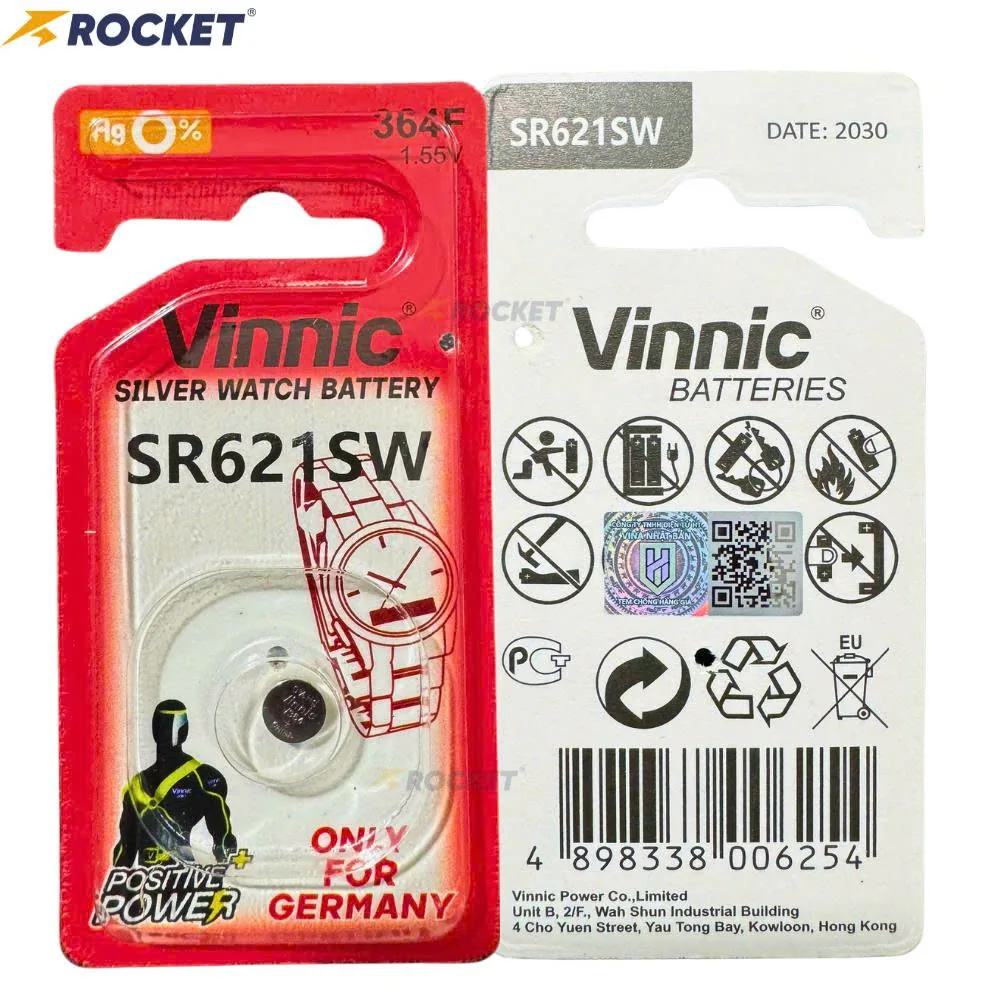 pin đồng hồ vinnic sr621sw