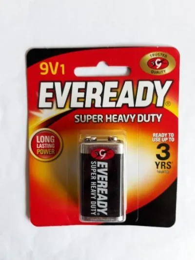 Pin vuông 9V Eveready Super 1222 vỉ 1 viên - Pin Phú Quý