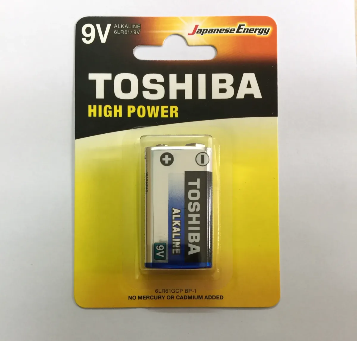 Pin vuông TOSHIBA 9V không sạc - Pin Phú Quý
