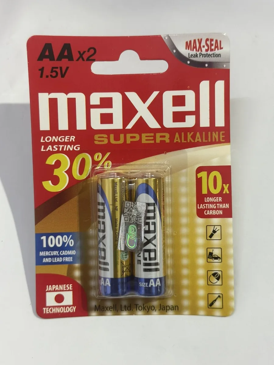 Pin aa maxell alkaline lr06 vỉ 2