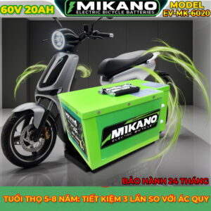 Pin lithium xe điện 60V 20Ah