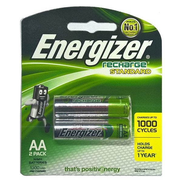 Pin sạc AA Energizer 1300 mAh vỉ 2 viên