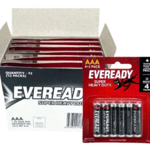 PIN AAA EVEREADY SUPER H.DUTY 1212 BP4+2 Vỉ 6 Viên