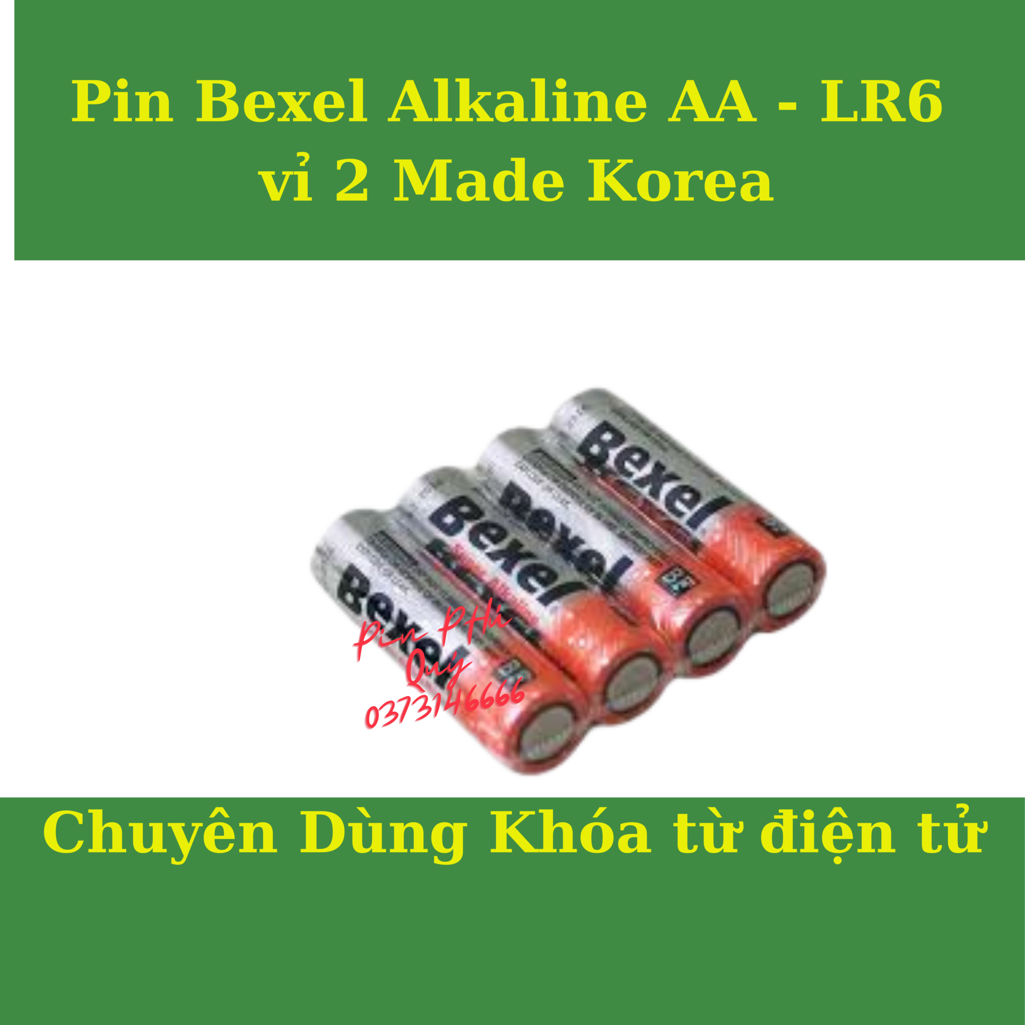 PIN BEXEL AA LR6 MADE IN KOREA Pin AA, Pin AAA, Pin D, Pin C, Pin sạc ...