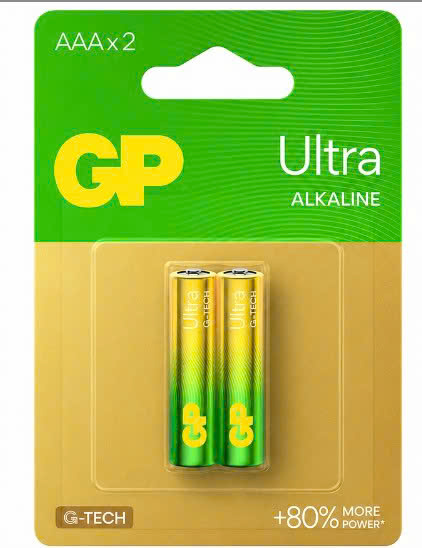 Pin GP Ultra Alkaline AAA Vỉ 2 Viên